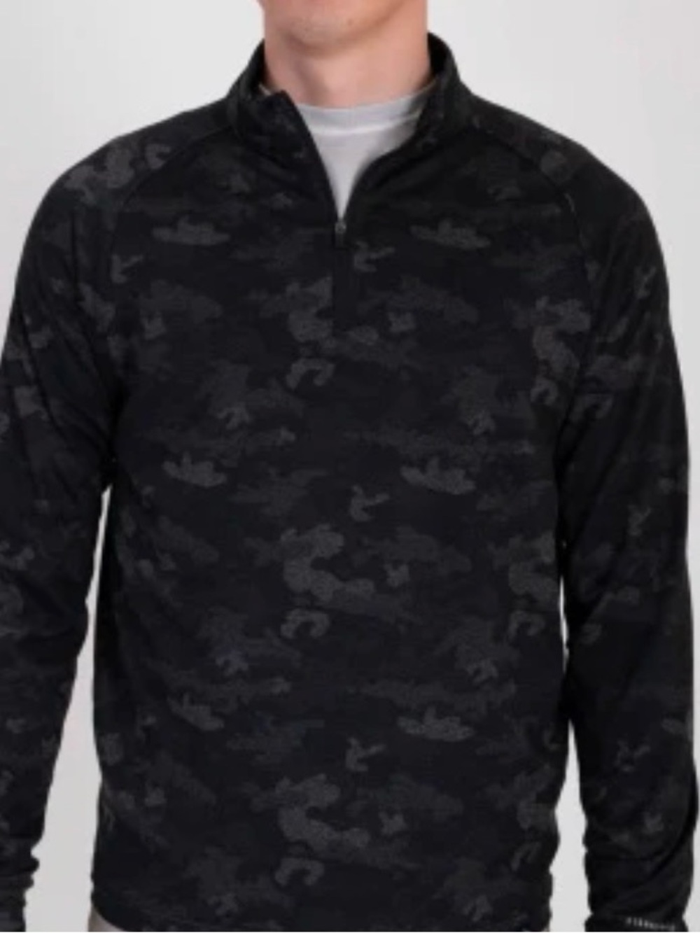 Fish Hippie Roan Camo Print 1/4 Zip Pullover Size Medium NWOT